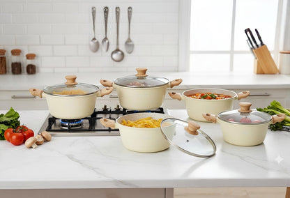 **Set de Oale 10 piese (20-22-24-26-28 cm) pentru Inducție 🍳✨**