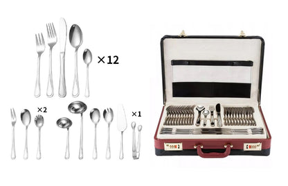 **Set cu Tacâmuri pentru 12 Persoane  - 72 Piese din Oțel Inoxidabil 18/10**