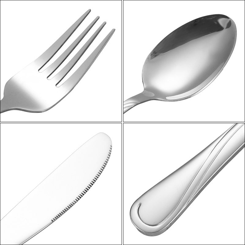 **Set cu Tacâmuri pentru 12 Persoane  - 72 Piese din Oțel Inoxidabil 18/10**
