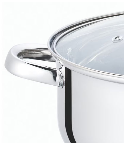 Set de Oale din Oțel Inoxidabil 6 Piese pentru Inducție** 10 L / 12 L / 15 L