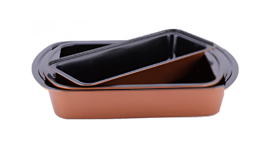 **Set de Tăvi pentru Copt 3 Piese - Antiaderente  🍰✨**