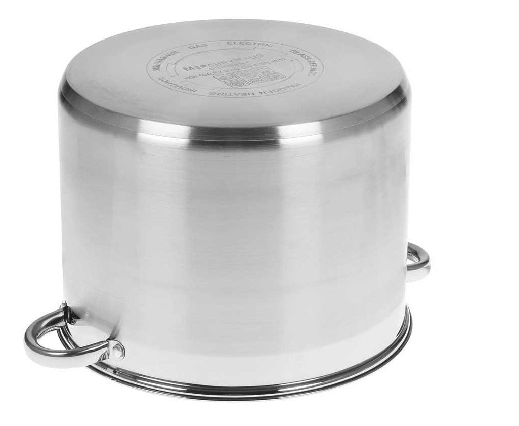 **Vas de inox cu fund dublu - 11L, 26x21 cm, compatibil cu toate tipurile de plite, inclusiv inducție**