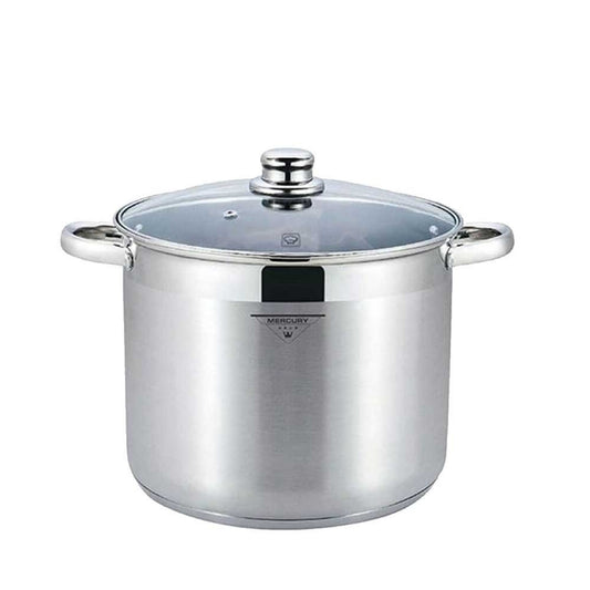 **Vas de inox cu fund dublu - 13,5L, compatibil cu toate tipurile de plite, inclusiv inducție**