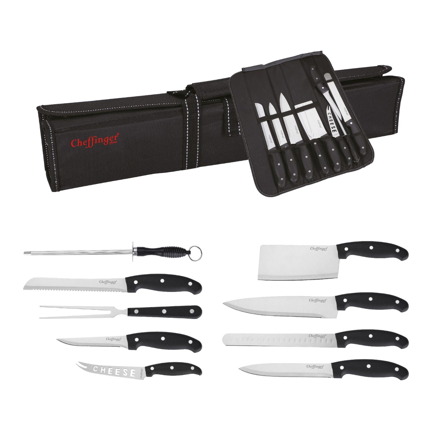 Set BBQ Grill XXL – 10 piese cu geantă rulabilă