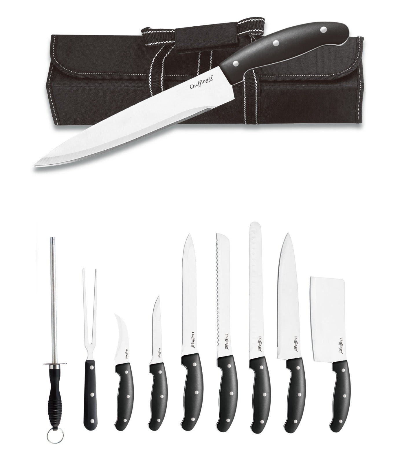 Set BBQ Grill XXL – 10 piese cu geantă rulabilă