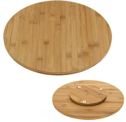 Platou rotativ din bambus – Ø 35 cm, înălțime 3 cm
