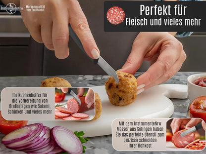 Set cu 4 cuțite pentru curățat fructe  și legume - 16,5 cm