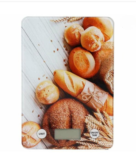 Cântar de bucătărie digital cu suprafață din sticlă – 21,5 x 15 cm