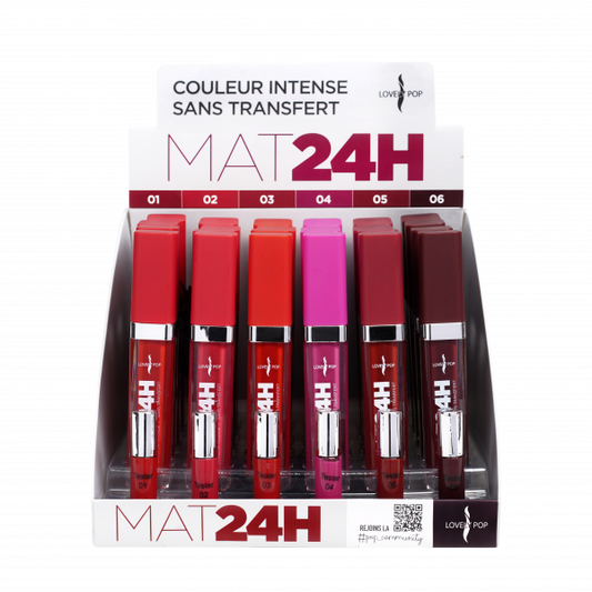 💋 ROUGE A LEVRES LIQUIDE MAT 24H MULTICOLOR 01 ✨